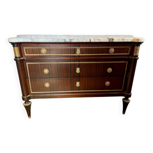 Grande commode de style - plateau marbre