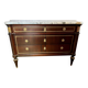 Large Louis XVI style chest of drawers, marble top.