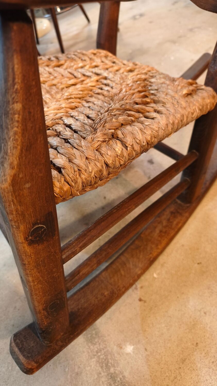 Vintage oak rocking chair