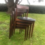 Set de chaises tripode Hans olsen vintage