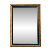 Miroir biseauté à cadre doré – 85x60cm décor floral .