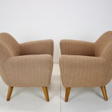 Pair of design club armchairs, 1970's.