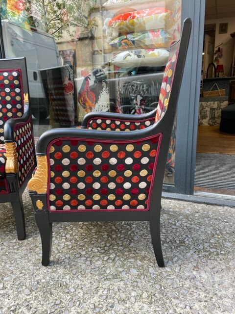 Pair of empire armchairs