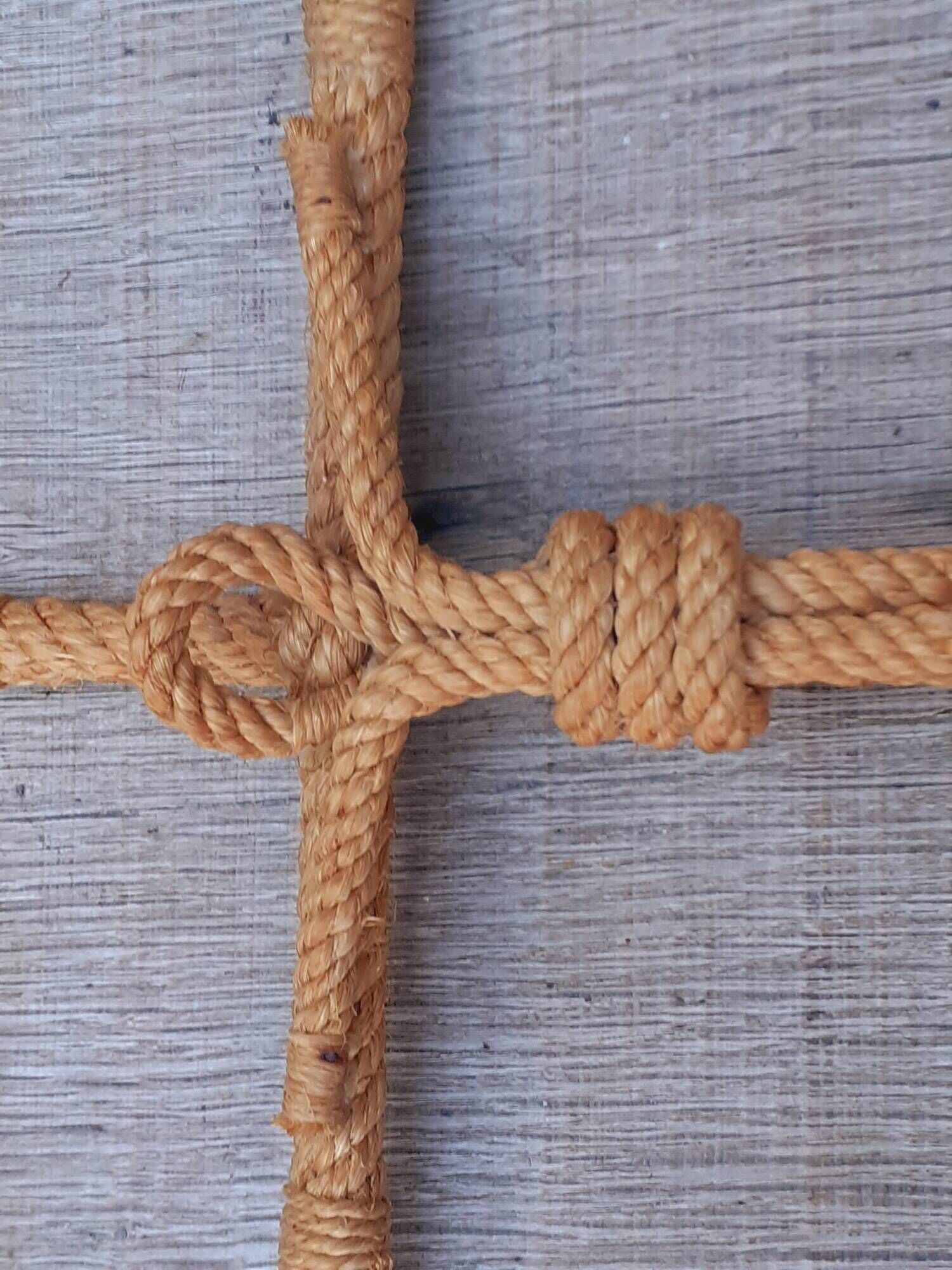 Christ in braided rope, year 50/60 attributed to Audoux-Minet.