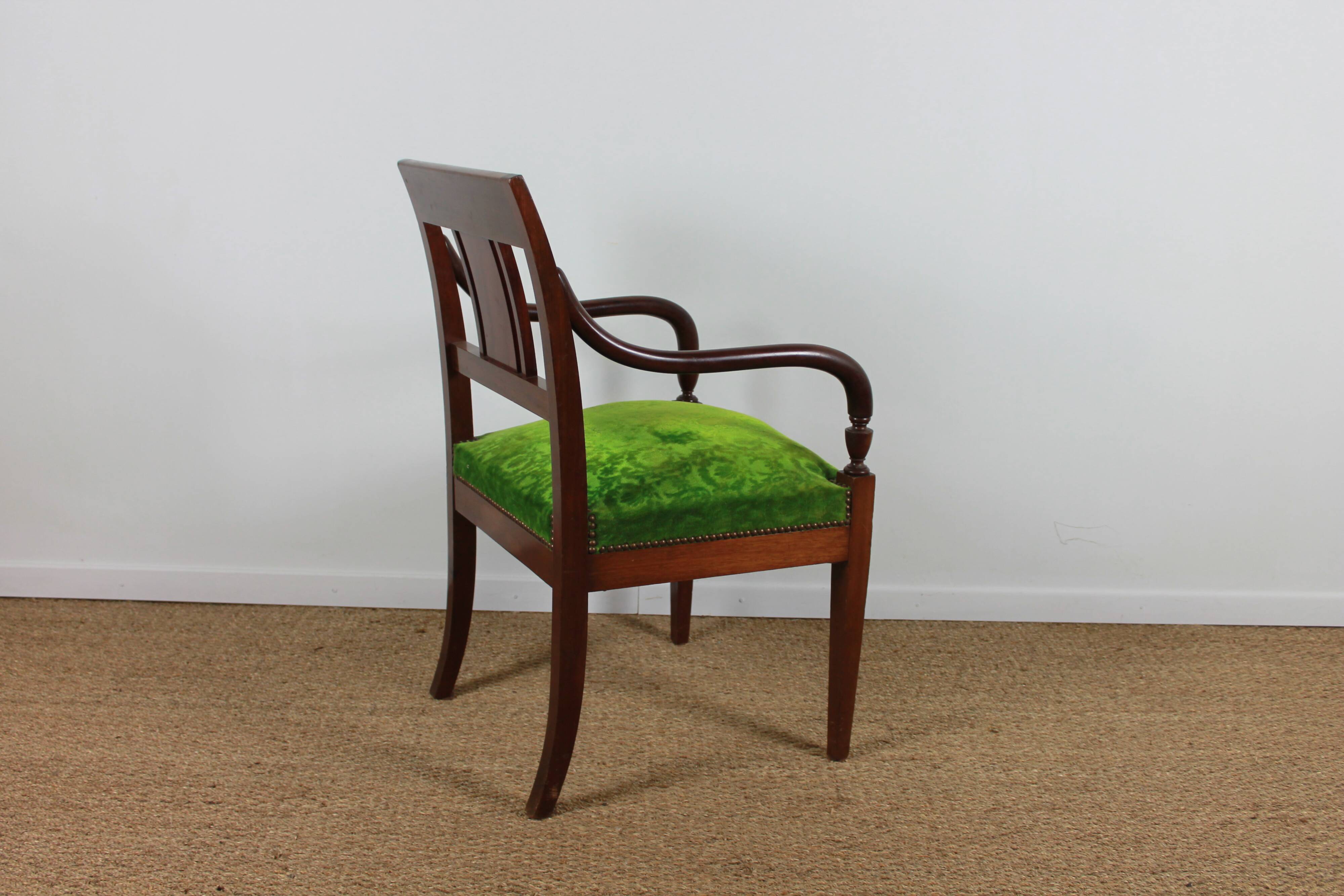Empire style armchairs