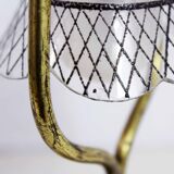 Art nouveau brass table lamp