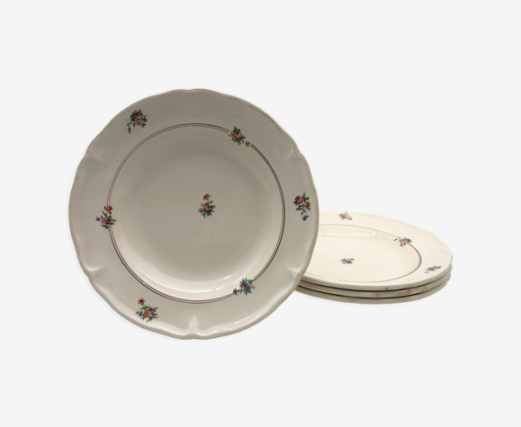 4 Assiettes creuses « Moulin des Loups - modèle Beauce »