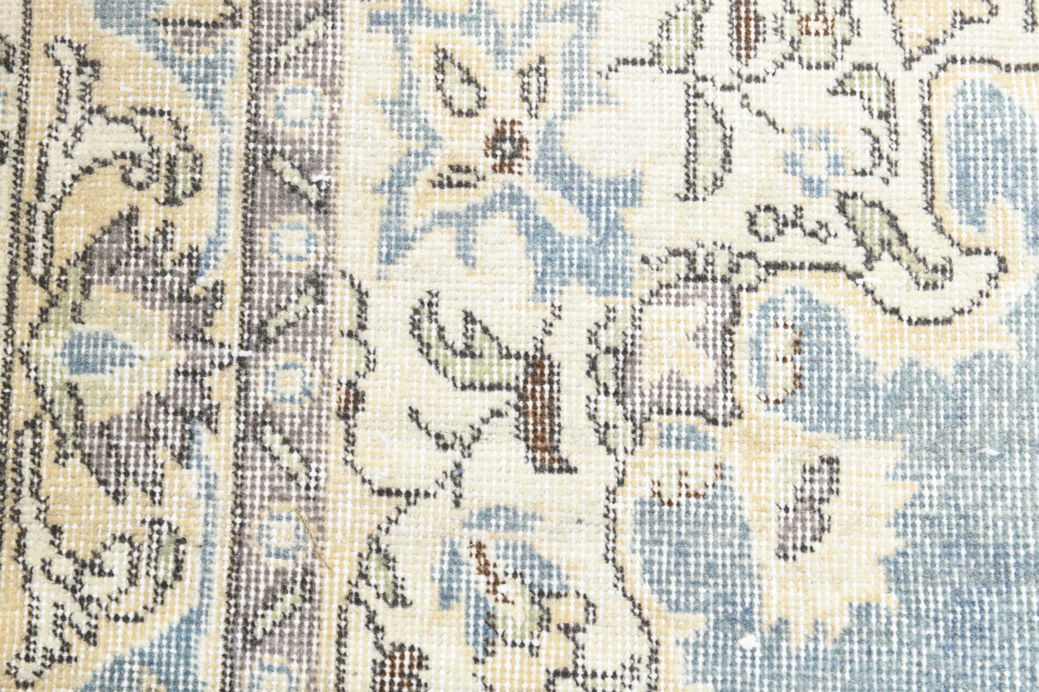 Classic soft blue carpets 216x117cm
