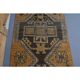 1970s vintage Turkish Oushak handmade wool runner 97x327