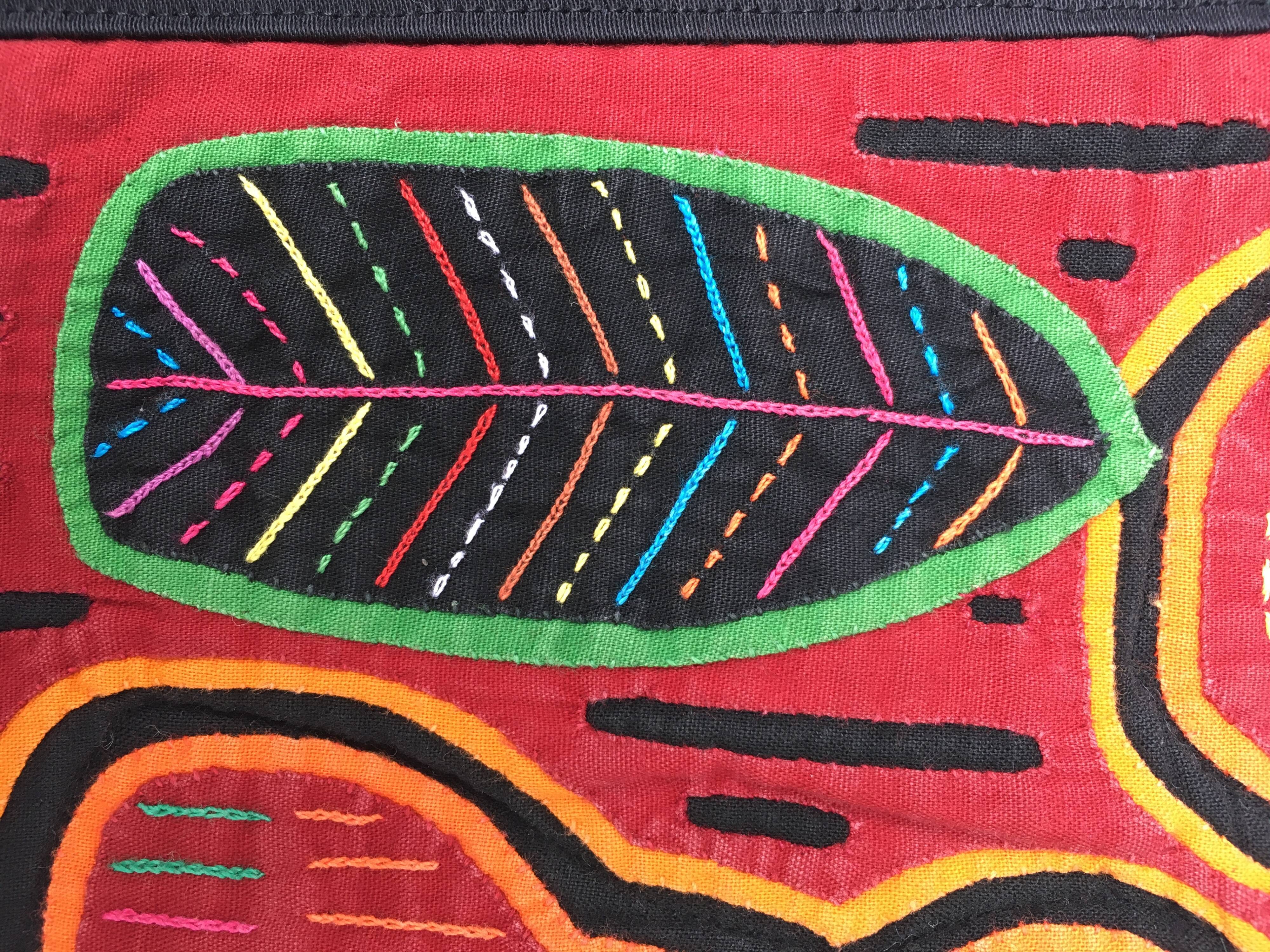 Textile painting mola from Panama