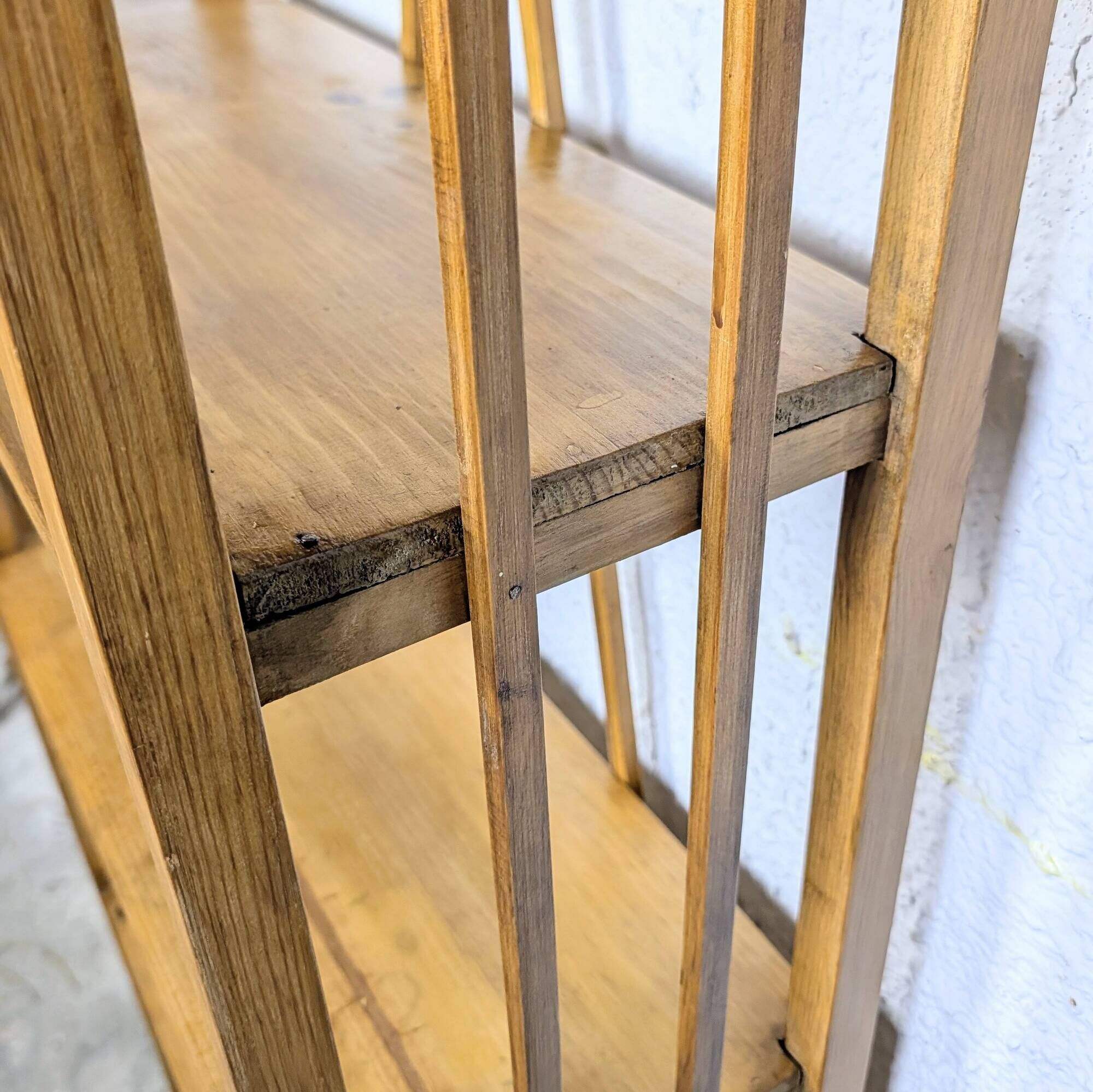 Étagère vintage en bois à 5 niveaux