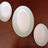 Plat ovale et raviers "Meudon" K&G Lunéville