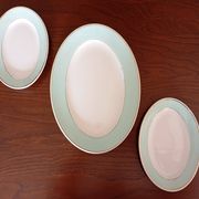 Plat ovale et raviers "Meudon" K&G Lunéville