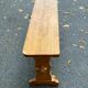 Banc de ferme vintage en bois massif 140cm