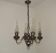 Flamish chandelier with 4 lights in hand-blown tin 5104