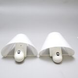 Pair of Guzzini wall lights from the 70s/80s