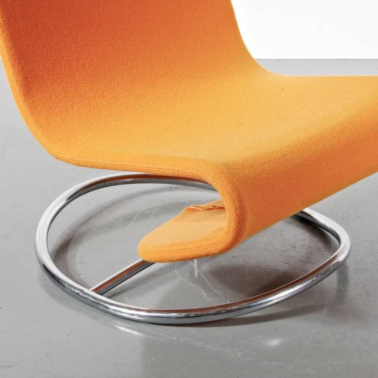 1970s “1-2-3” Rocking chair by Verner Panton for Fritz Hansen, Denmark
