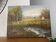 Tableau, oil on canvas - impressionist landscape with a knife