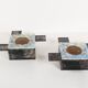Pair of 1960’s Brutalist glass wall sconce by Tom Ahlström and Hans Ehrlich