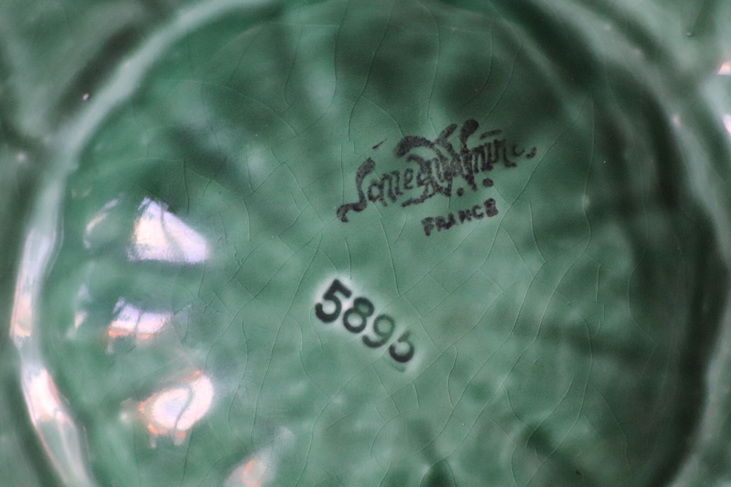 Large oyster dish Sarreguemines Digoin