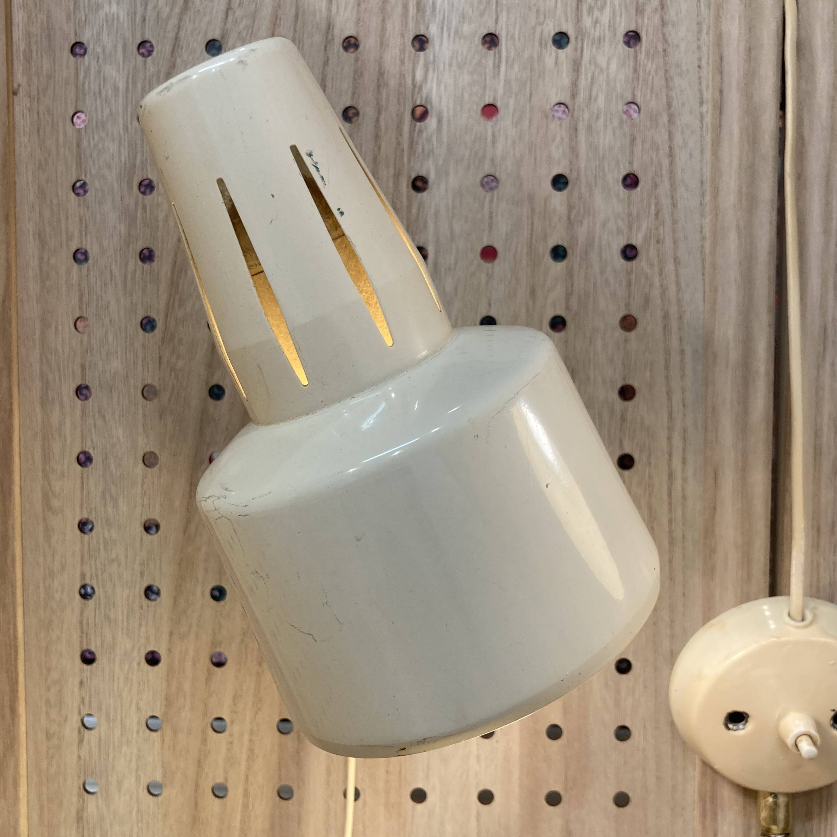 Trio of wall lights "scandinavian design" 1950.
