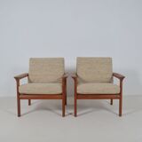 Danish 'Borneo' seats designed by Sven Ellekaer for Komfort, 1960s