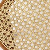 4 chaises de café viennoises en bois et cannage, restaurées, début du XXe siècle