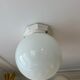 Vintage porcelain and opaline ceiling lamp Art Deco