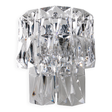 Rare 1960s Kinkeldey German crystal wall sconce 1960