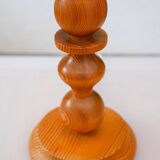 Grande lampe de table vintage en pin de Markslöjd, années 1970.