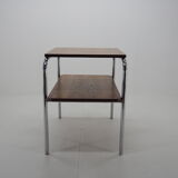 Art deco chrome and wood table, 1940s