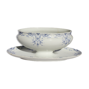 Iron clay sauce boat "Sans Gêne" KG Lunéville