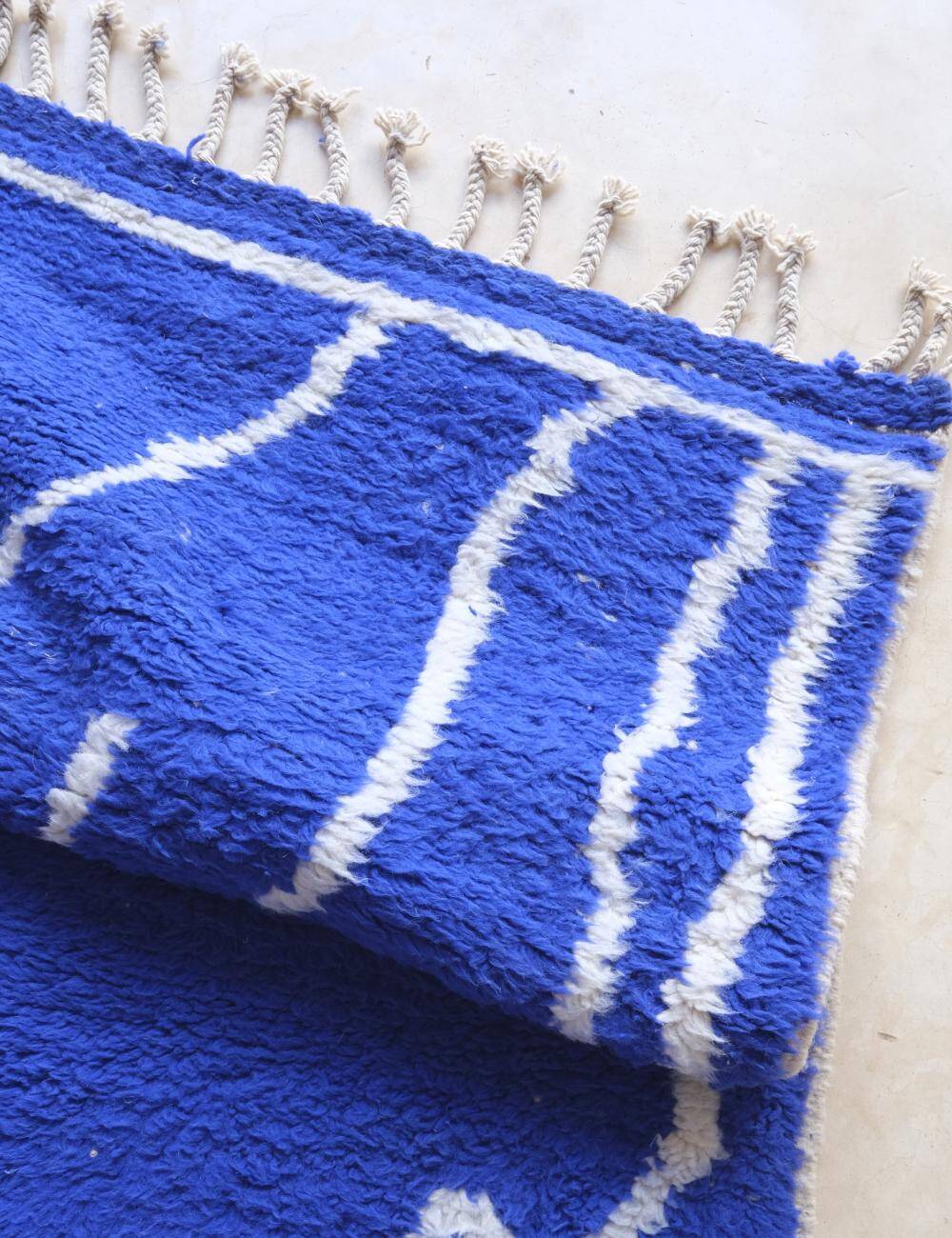 Tapis Bleu du Maroc - 303 x 246 cm