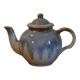 Théière en céramique bleue