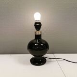 Holmegaard table lamp model "Bridge-opal" - black, designed by Michael bang in 1978
