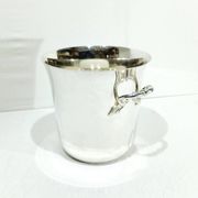 Seau à champagne en métal argenté