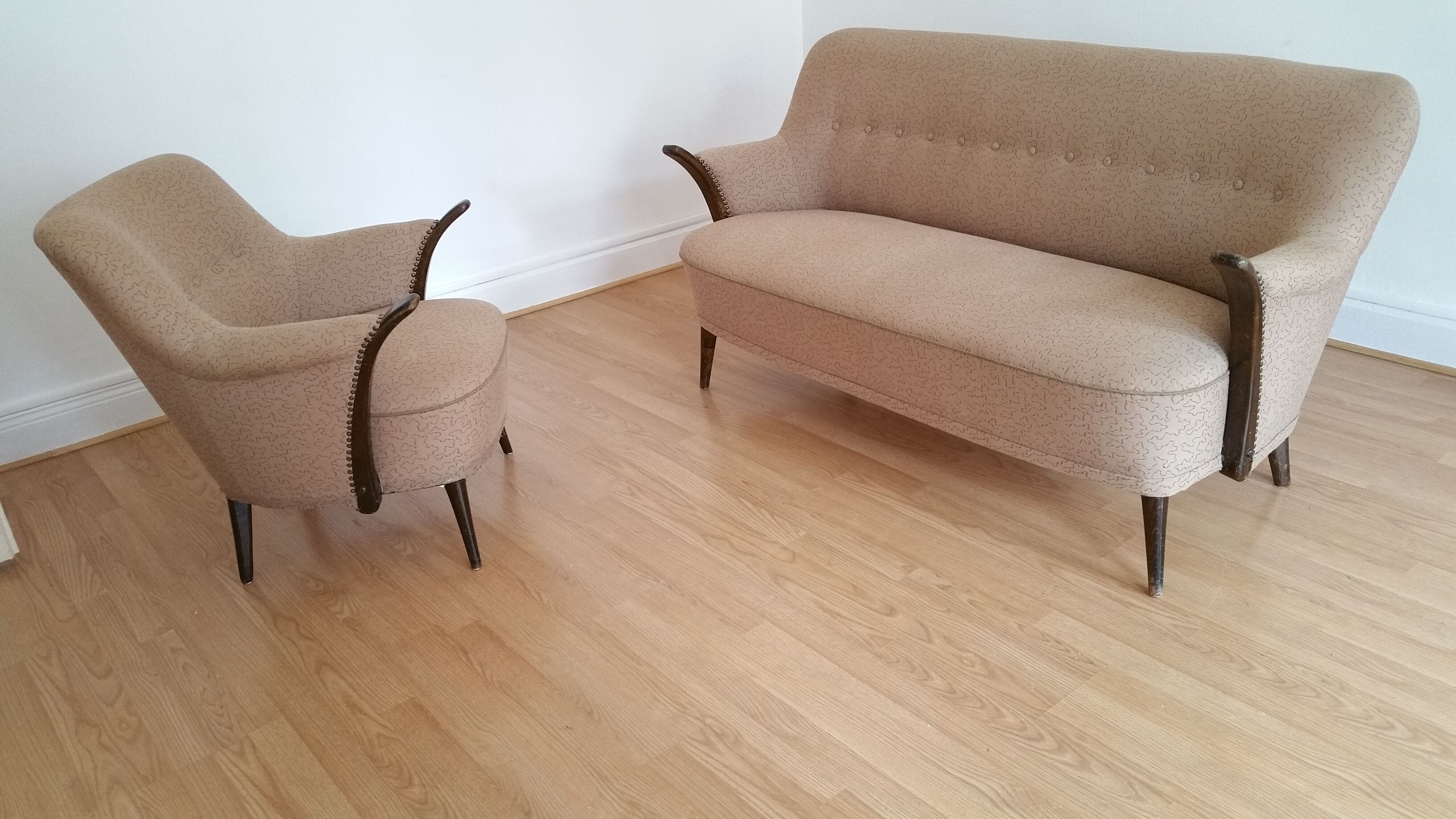 Danish chair organic 50s/60s (two are available)