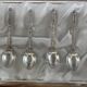 6 silver teaspoons