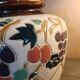 Cloisonné ceramic round vase
