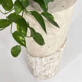 Hollywood regency style column in stone marquetry