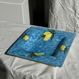 Large square dish with lemon pattern 33cm Aleya Slim