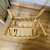 Rattan end table