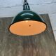 Industrial, Loft Green Enamel Pendant Lamp OBg-1, 1960s