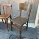 4 chaises bistrot dépareillées bois courbé