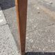 Raw wood farm table with drawer