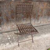 3 wrought iron chairs