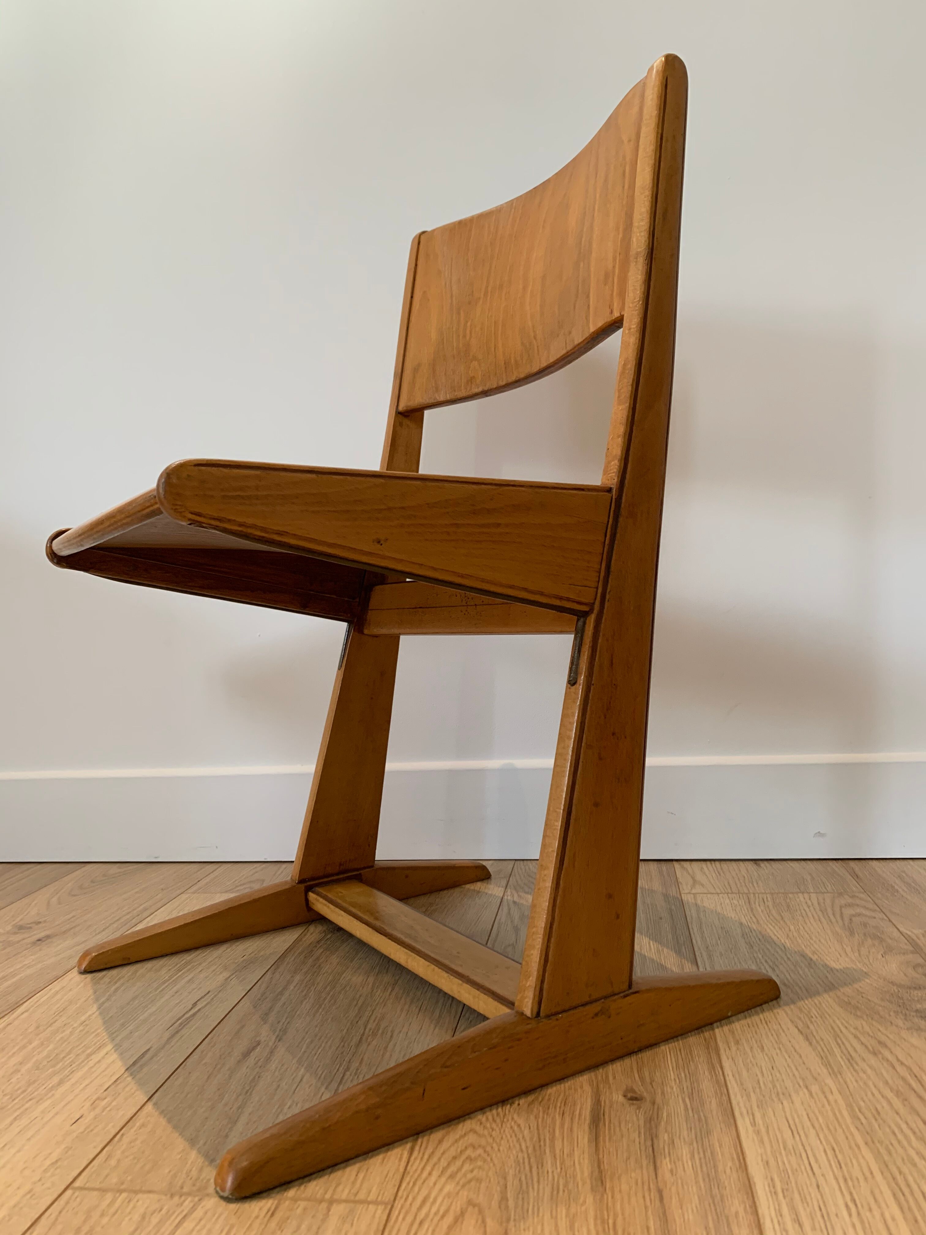 50s school chair Karl Nothhelfer for Casala
