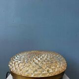 Mid-century crystal glass ceiling light