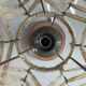 Paire de lampes vintage abat-jour fil tendu