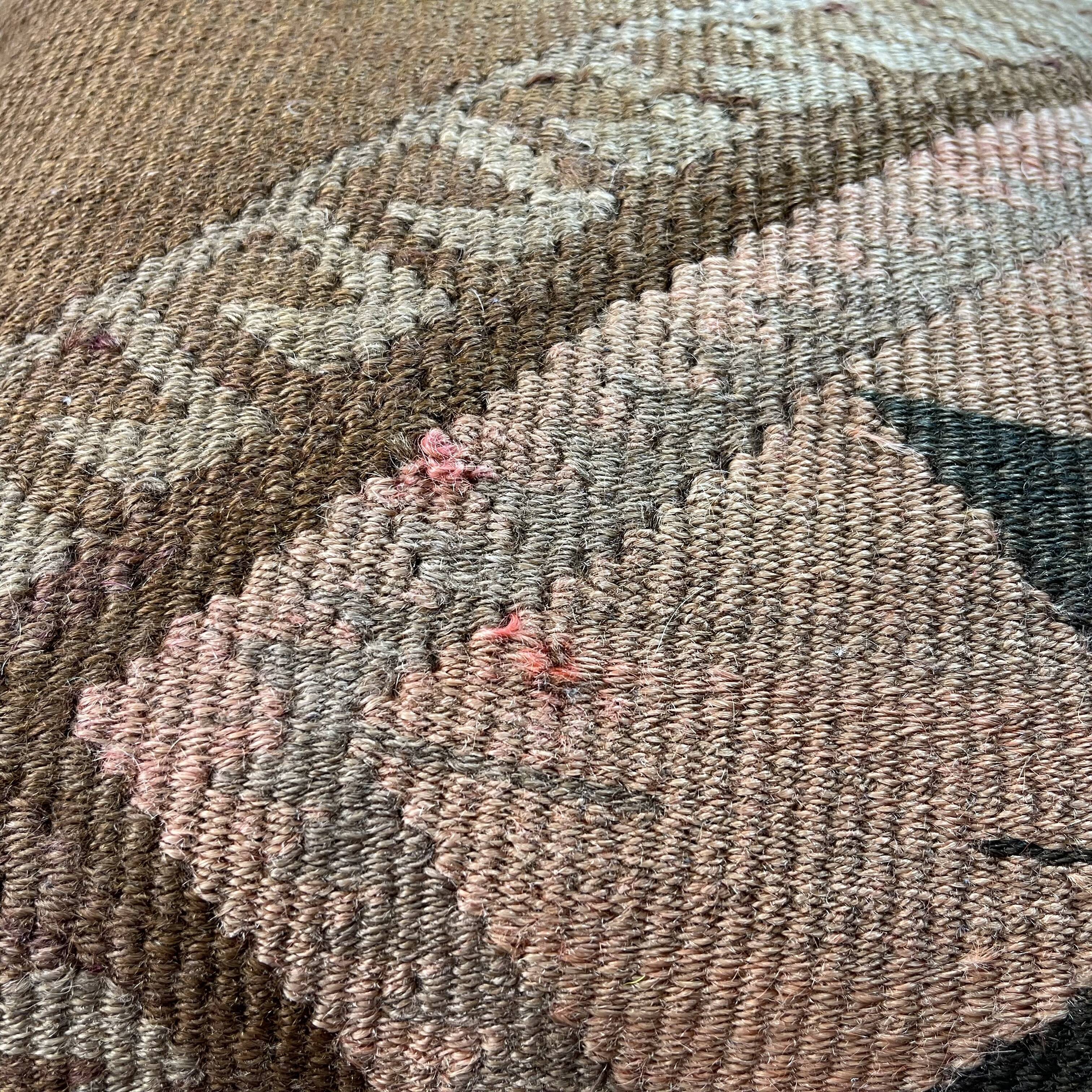 Vintage turkish kilim cushion cover, 40 x 40 cm